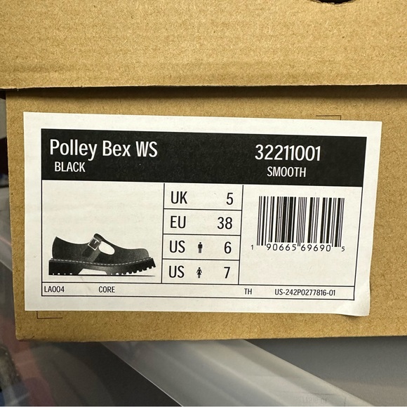 Dr Martens POLLEY BEX Smooth Leather Mary Jane Shoes - Picture 3 of 11